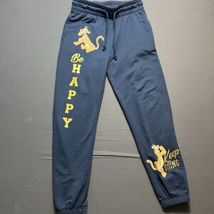 Disney Winnie the Pooh Navy Blue Jogger Sweatpants XS Pull On Drawstring